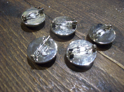 Goth Gothic Old School 1980's Indy New wave Punk Alternative The Cure "Inspired" Set Of Three Pin Badge's