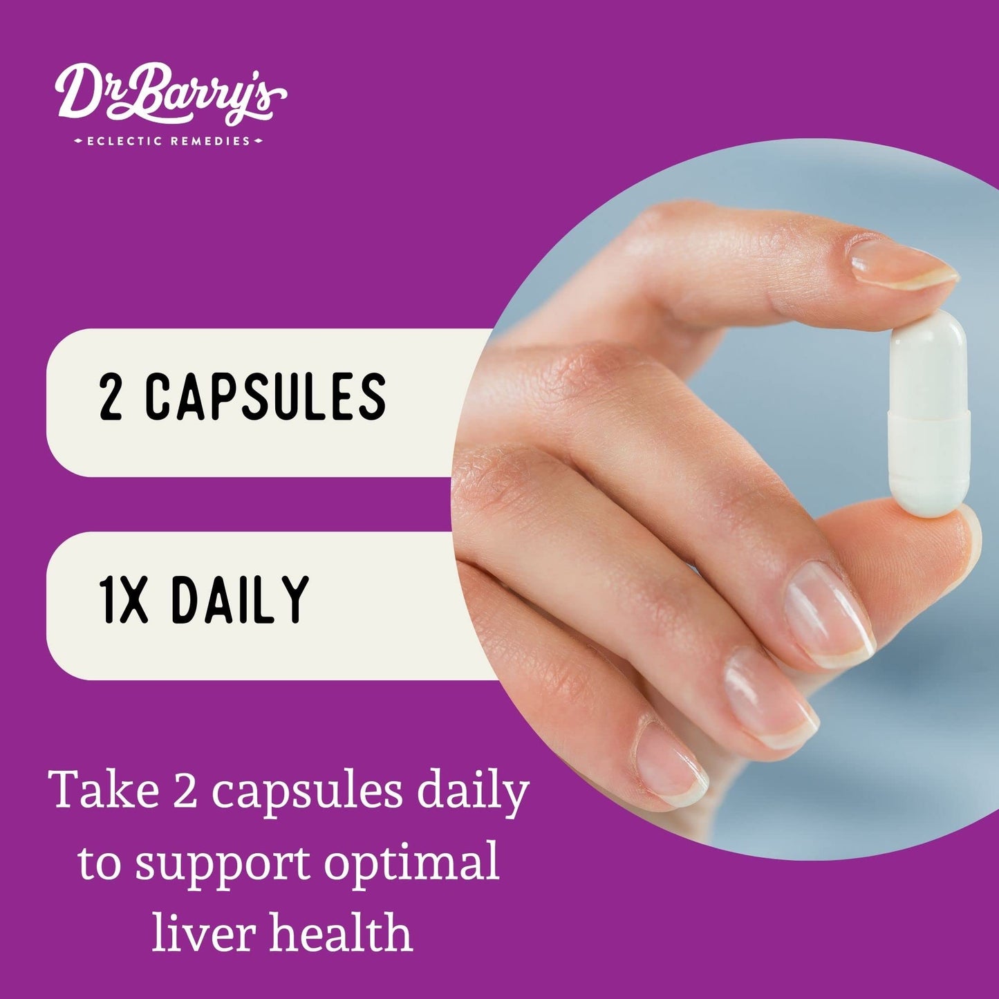 Dr. Barry's Total Liver Supplement – Milk Thistle, Artichoke & Dandelion Root | 60 Capsules