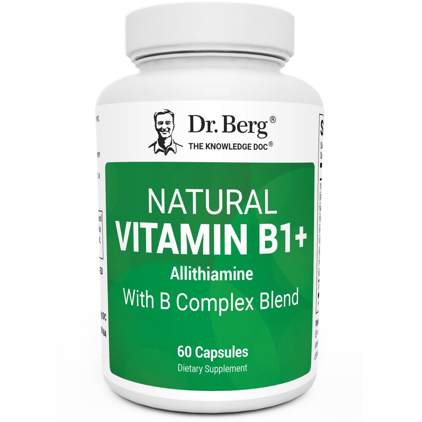 Dr. Berg Allithiamine B1 B6 B12 Complex – Natural Vitamin B1 Supplement (60 Capsules)