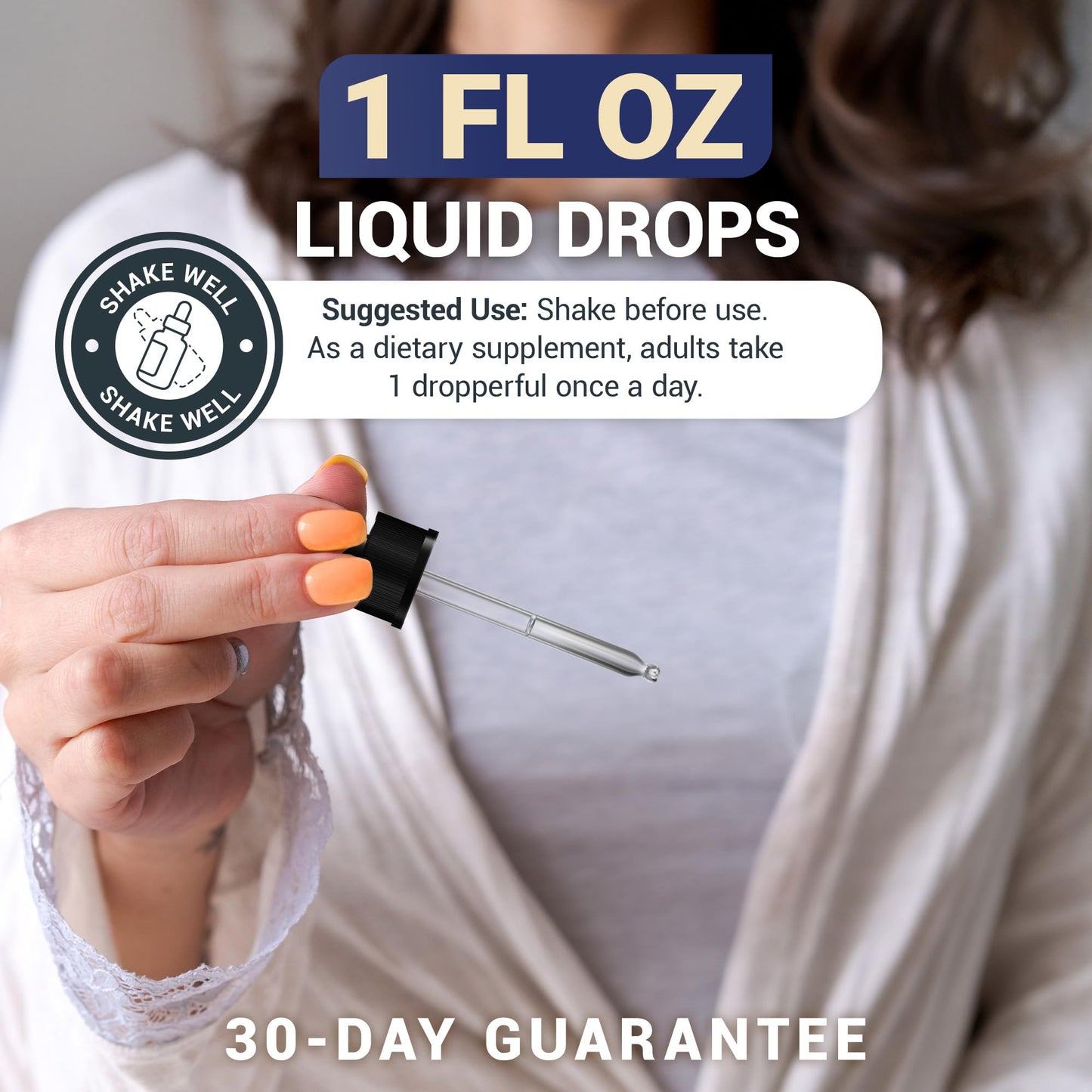 Dr. Berg D3 K2 Liquid Drops with MCT Oil – 5000 IU, Unflavored (1 fl oz)