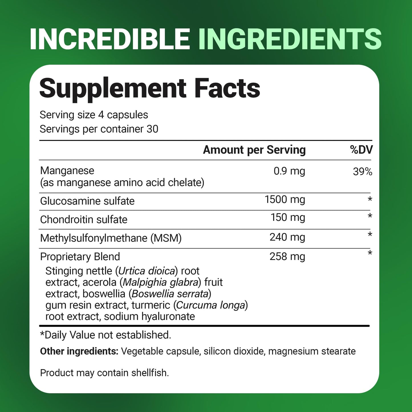 Dr. Berg Glucosamine Chondroitin MSM Turmeric & Boswellia – Advanced Joint Support with 1500 mg Glucosamine Sulfate (120 Capsules)