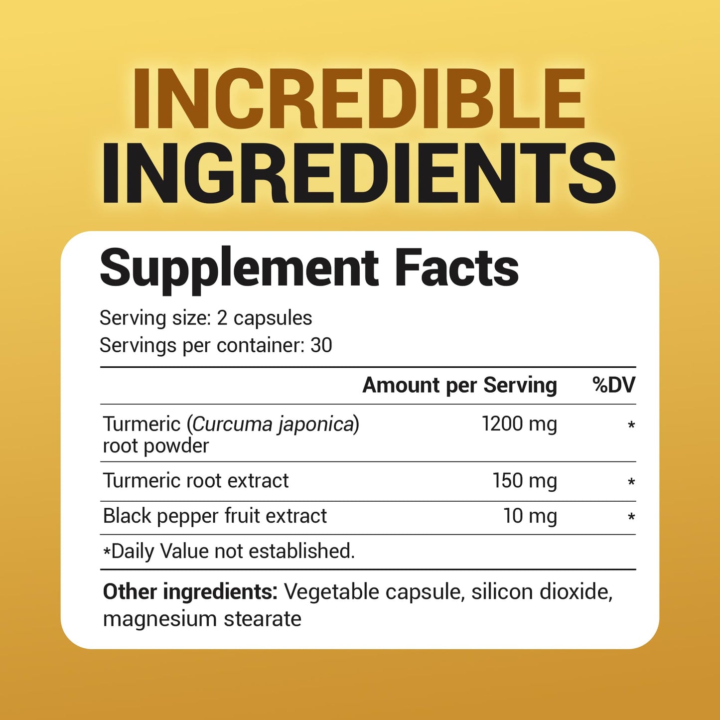Dr. Berg Turmeric Curcumin with BioPerine – 1350 mg (2 Per Day) – 60 Capsules