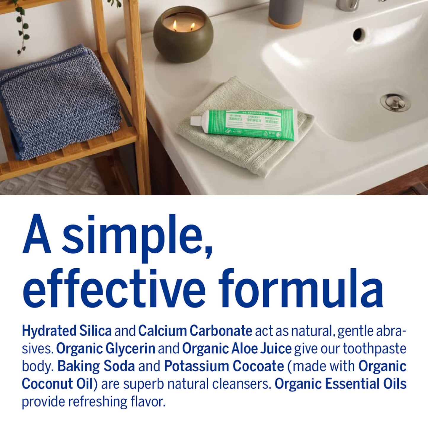 Dr. Bronner’s All-One Toothpaste Variety Pack – Peppermint & Spearmint (70% Organic, Fluoride-Free, Vegan)