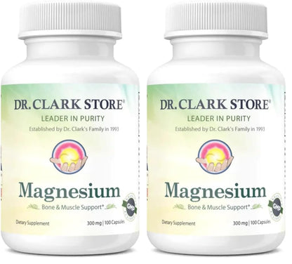 Dr. Clark Magnesium Oxide Supplement 300 mg – 200 Capsules (Pack of 2)