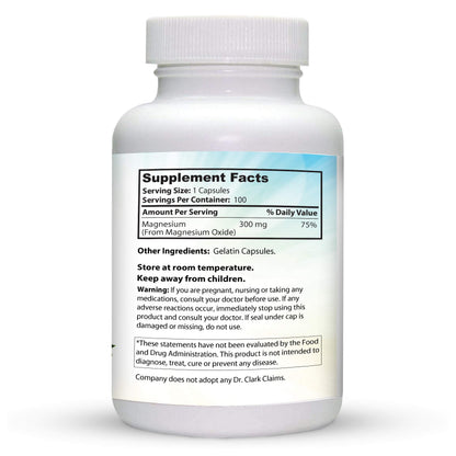 Dr. Clark Magnesium Oxide Supplement 300 mg – 200 Capsules (Pack of 2)