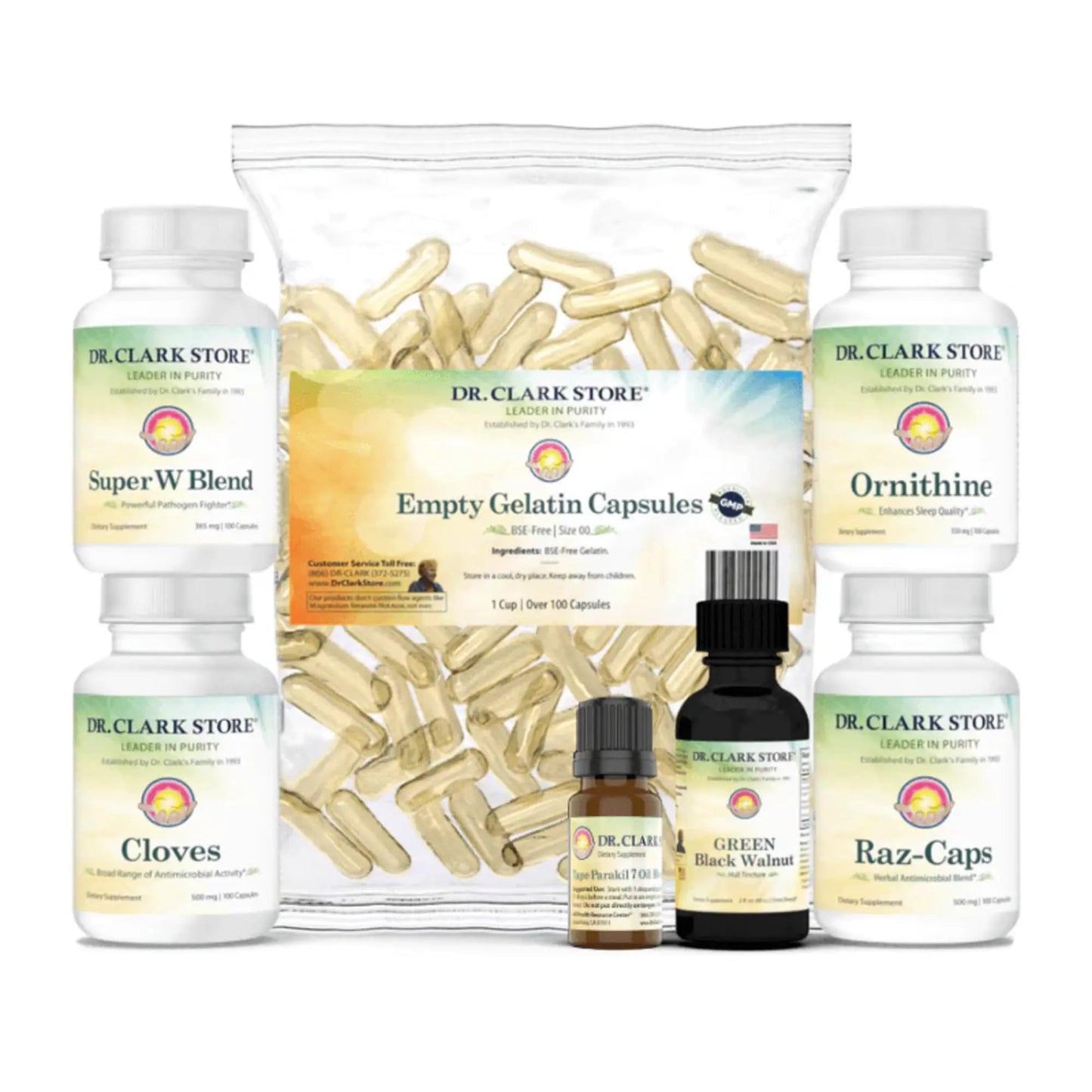 Dr.Clark Store Cloves, Wormwood & Black Walnut Plus - 18-Day Starter Kit