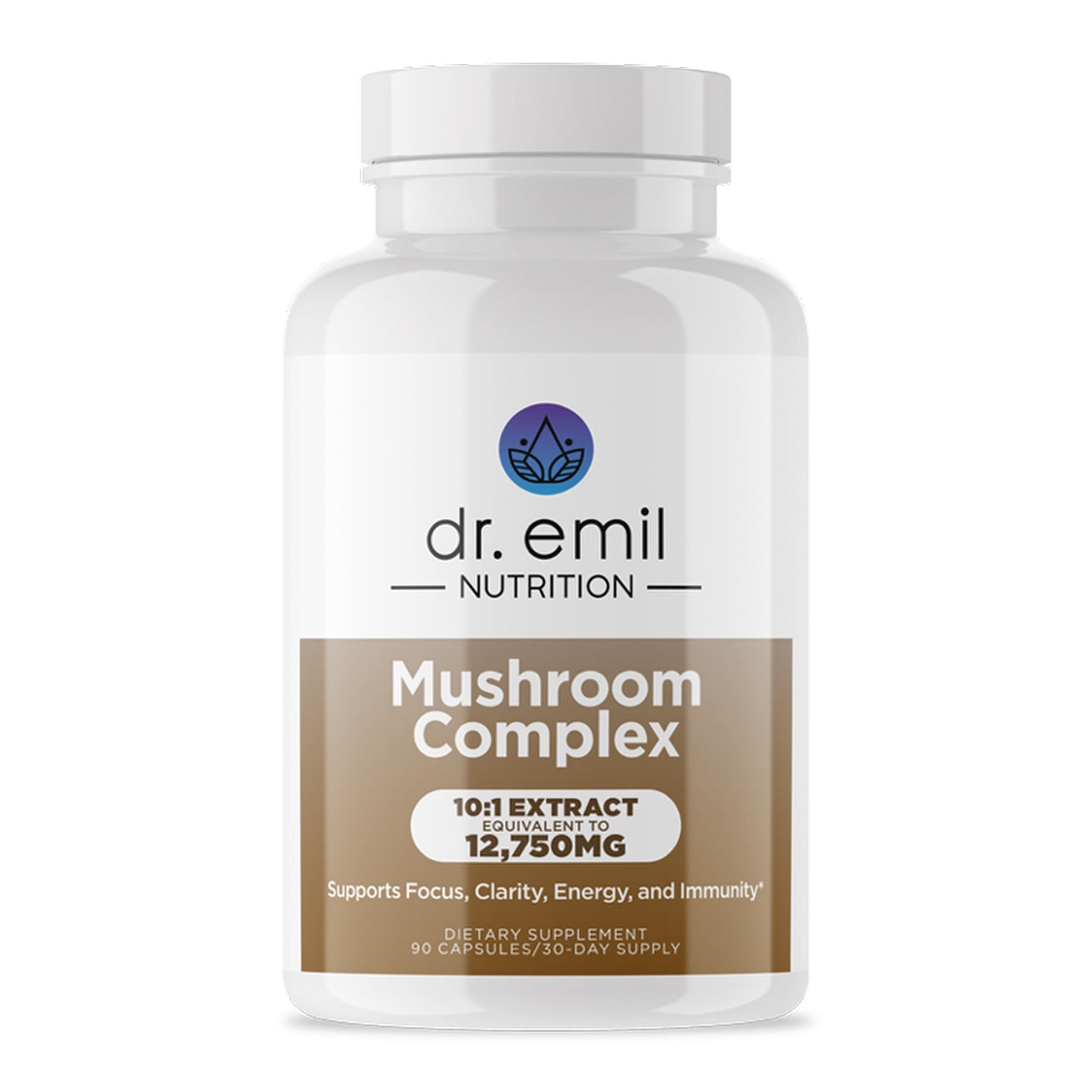 Dr. Emil Nutrition 10 Mushroom Nootropic Supplement – Clarity & Immune Support