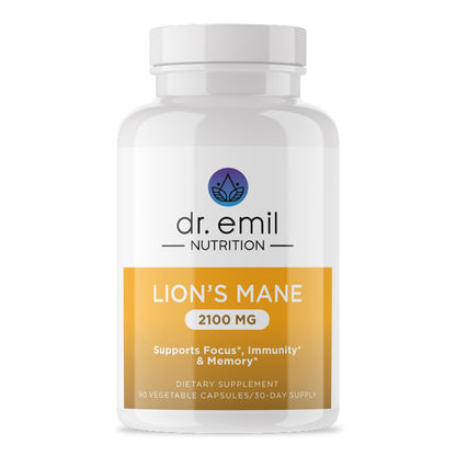 Dr. Emil Nutrition 2100mg Organic Lion's Mane – Focus & Cognition