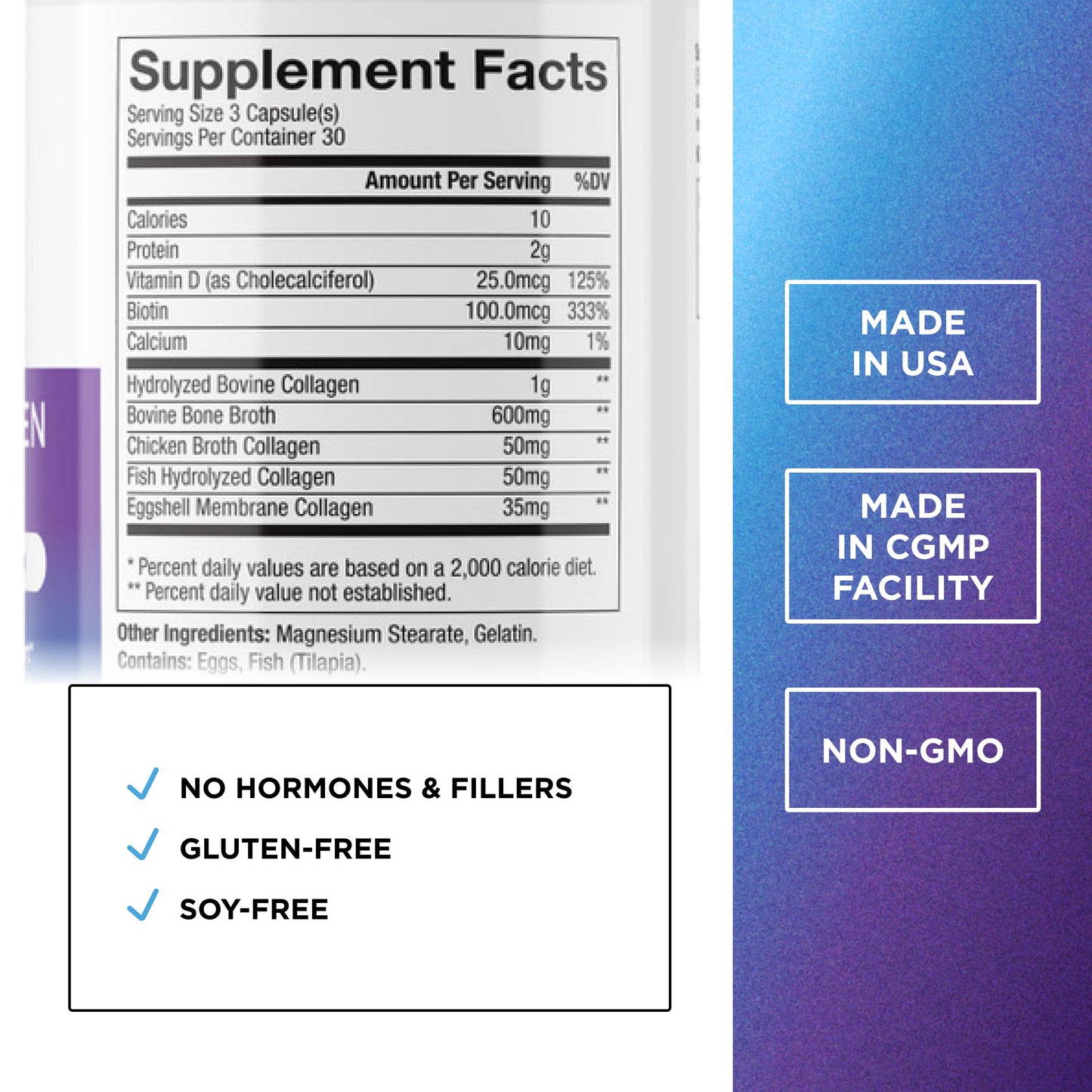 DR. EMIL NUTRITION Multi Collagen Plus Biotin & Vitamin D – Hair, Skin & Nails