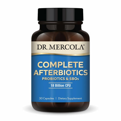 Dr. Mercola Complete Afterbiotics – 18B CFU Probiotic (SBOs) – Non-GMO, Gluten-Free – 30 Servings