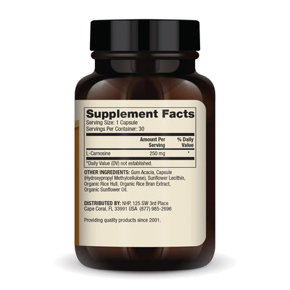 Dr. Mercola Liposomal Carnosine 250mg | 30 Servings, Non-GMO Dietary Supplement