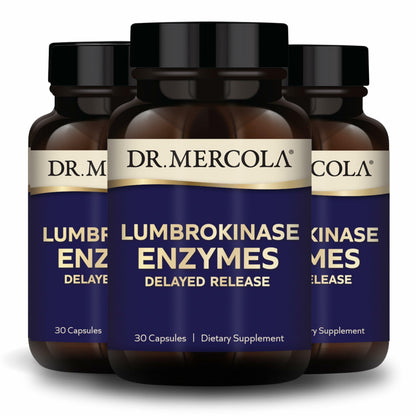 Dr. Mercola Lumbrokinase Enzymes – Delayed Release Formula | Cardiovascular & Energy Support – Non-GMO, Gluten-Free, Soy-Free