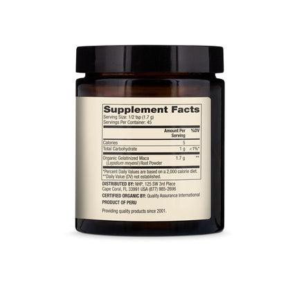 Dr. Mercola Organic Maca Powder Gelatinized – 2.69 oz (45 Servings), USDA Organic