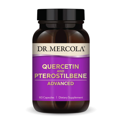 Dr. Mercola Quercetin & Pterostilbene Advanced - Immune & Respiratory Support, 60 Capsules