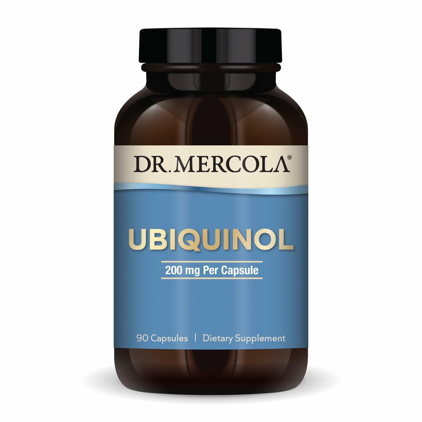 Dr. Mercola Ubiquinol – 90 Servings (90 Capsules), 200 mg per Capsule, Non-GMO Dietary Supplement