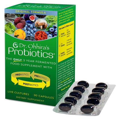 Dr. Ohhira’s Probiotics Original Formula - 3-Year Fermented Prebiotics, 30 Capsules
