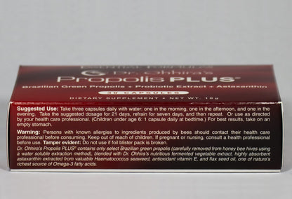 Dr. Ohhira's Propolis Plus 30 Capsules – Brazilian Green Propolis Immune Support