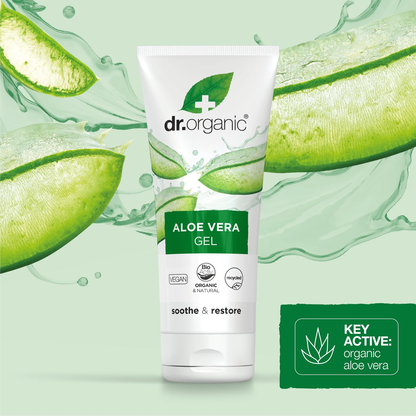 Dr Organic Aloe Vera Gel 200ml - Pure Aloe Vera Skin Care