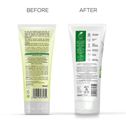 Dr Organic Aloe Vera Gel 200ml - Pure Aloe Vera Skin Care