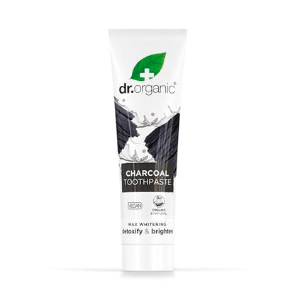 Dr Organic Extra Whitening Charcoal Toothpaste 100ml | Teeth Whitening