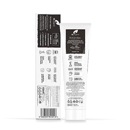 Dr Organic Extra Whitening Charcoal Toothpaste 100ml | Teeth Whitening