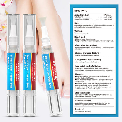 DR.RAPID Toenail Fungi Treatment Extra Strength Nail Pen – 3x 5ml
