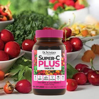 Dr. Schulze's Super-C Plus – Vitamin C for Immune Support, Skin Health & Antioxidant Power