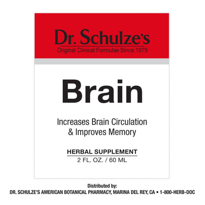 Dr. Schulze's Brain Formula 2 oz - Vegan & Wild-Harvested | Mental Focus