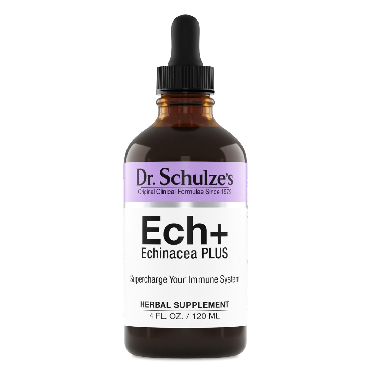 Dr. Schulze's Echinacea Plus - Organic Echinacea Root & Seed, Immune Support, 4 oz