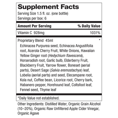 Dr. Schulze's Herbal Shot – Organic Extract, Gluten-Free & Non-GMO | Immune Support