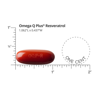 Dr. Sinatra Omega Q Plus Resveratrol - Omega-3 + CoQ10 + Resveratrol for Heart & Whole-Body Health (180 Softgels)