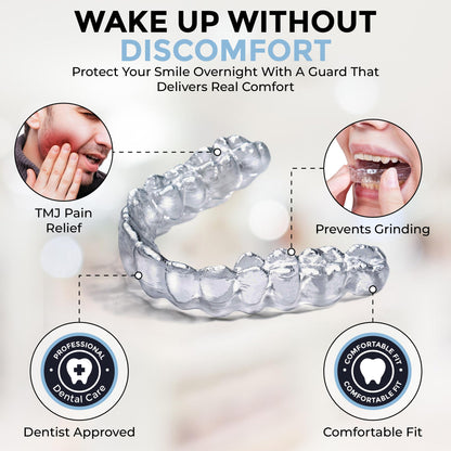 Dr. Taylor's Dental Night Guard for Teeth Grinding - TMJ Relief, Thinnest Option, Custom Fit, BPA-Free