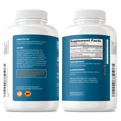 Dr. Tobias Joint Support - Glucosamine, Chondroitin & MSM, 240 Capsules