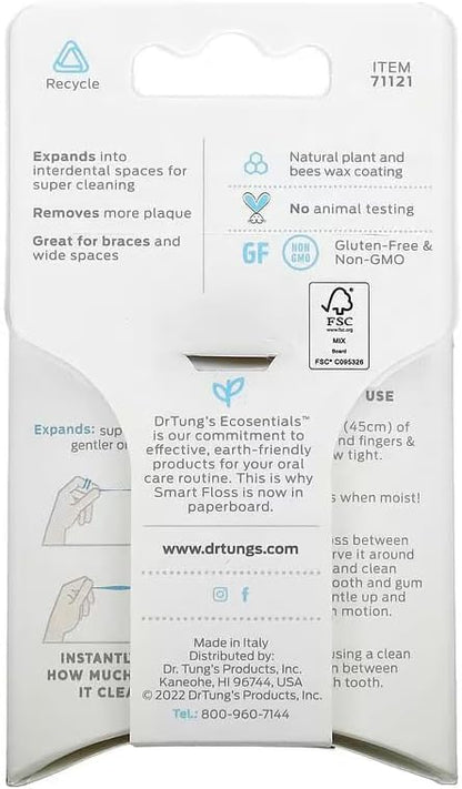 Dr. Tungs Smart Floss - 30 Yards - Case of 6 | Cardamom Flavored Dental Floss