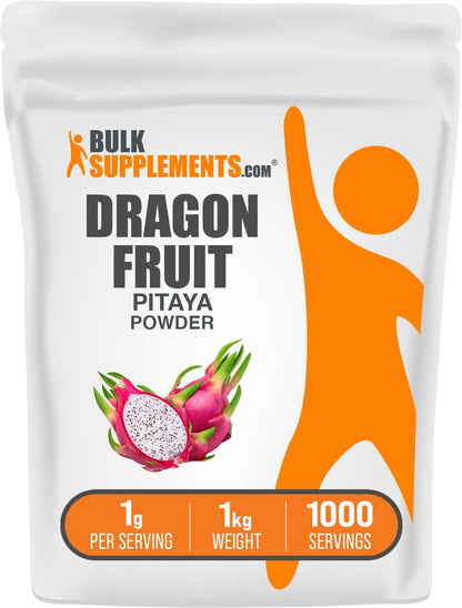 Dragon Fruit Extract - Antioxidants Supplement for Digestion Support | Vegan & Gluten Free | 1kg (2.2 lbs), 1g Serving | BulkSupplements.com