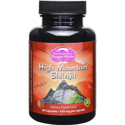 Dragon Herbs High Mountain Shilajit - 450 mg - 60 Capsules