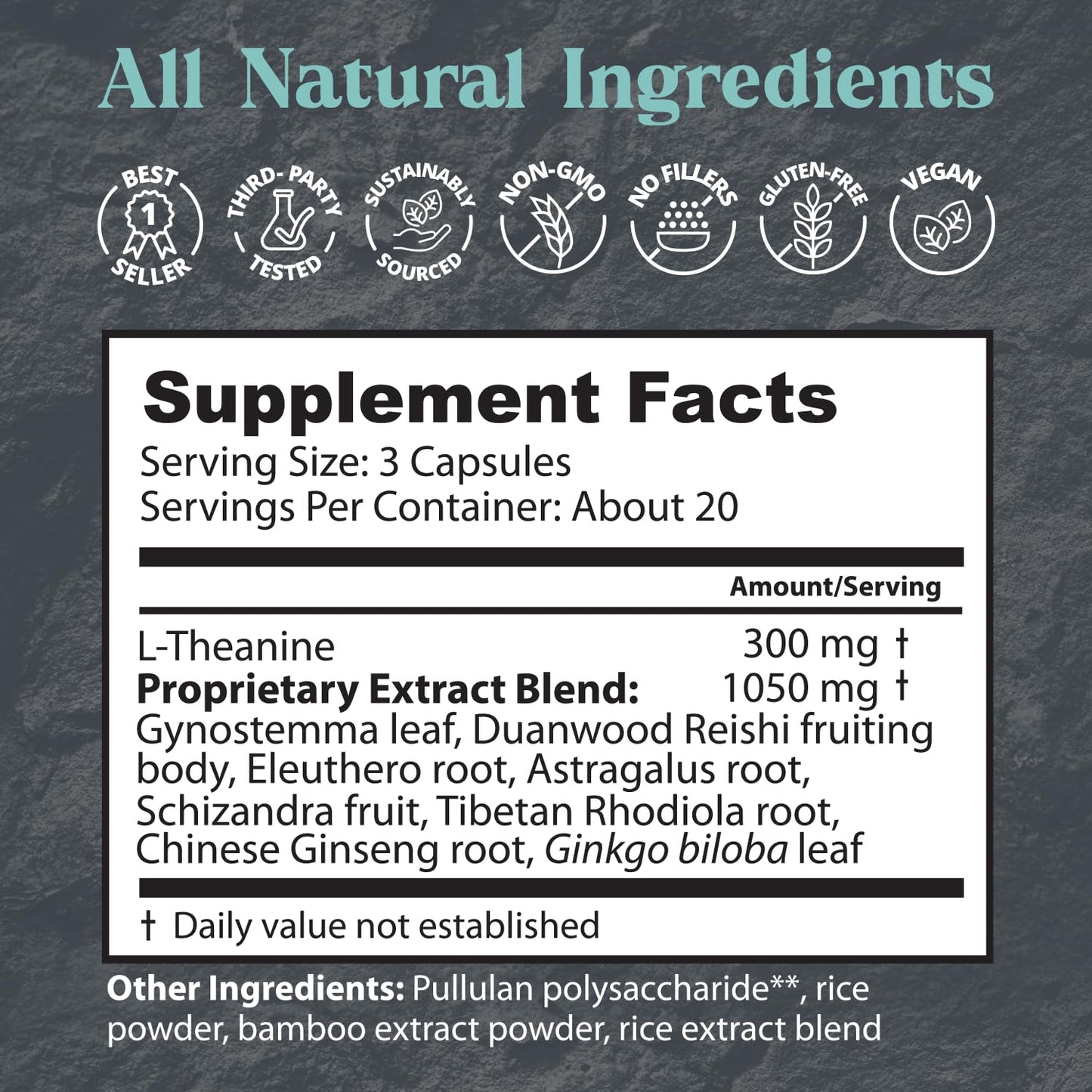 Dragon Herbs Tao in a Bottle Capsules – Stress, Mood & Focus Support (60 Capsules, 450 mg Each)