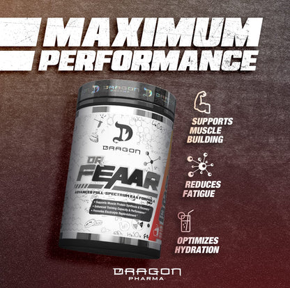 DRAGON PHARMA Dr. FEAAR Advanced Full-Spectrum EAA Matrix – 30 Servings (Grape Juice)
