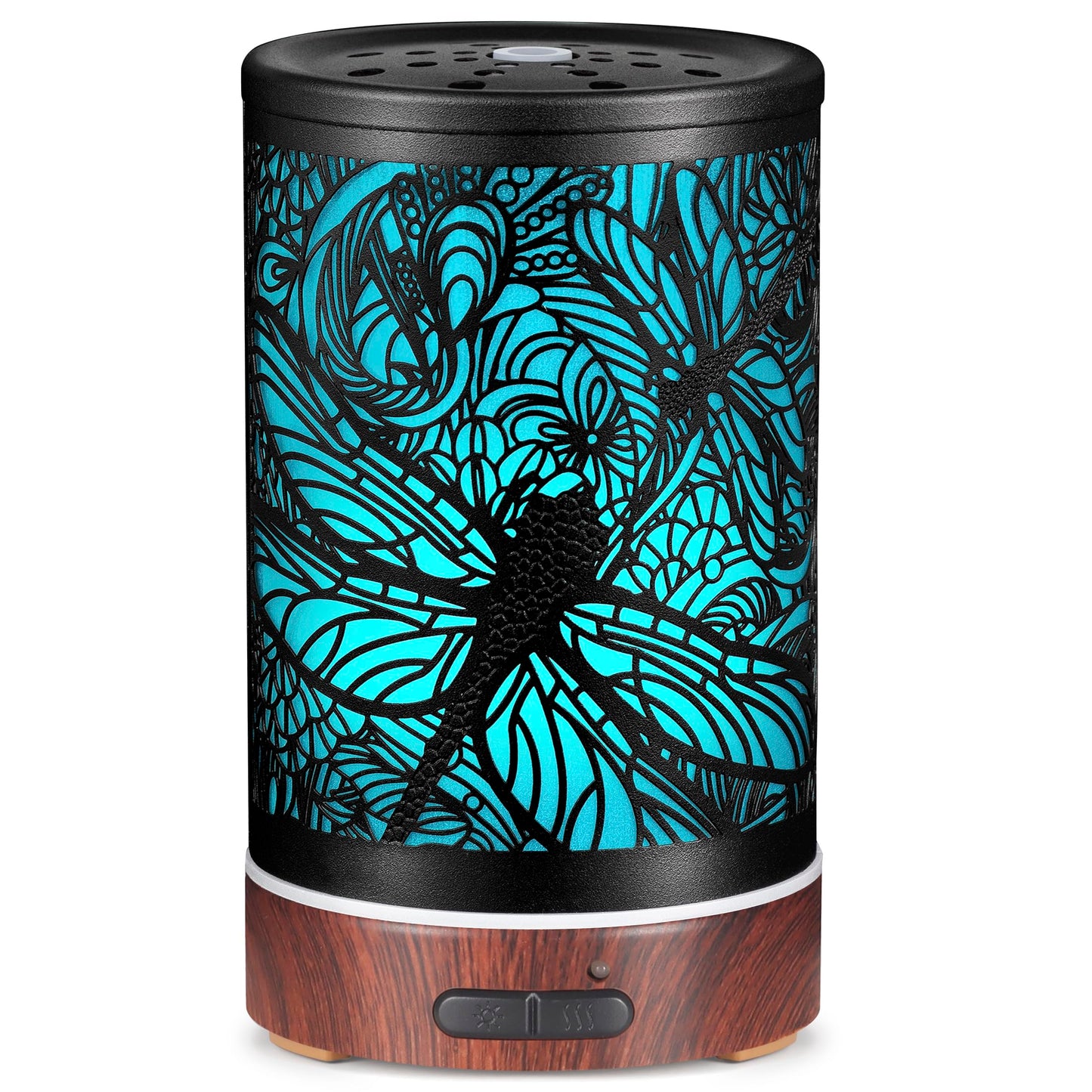 Essential Oils Diffuser - Aromatherapy Dragonfly Diffuser with 7-Color LED Lights