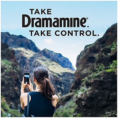Dramamine Chewable Orange Motion Sickness Relief — 8 Count | Fast, Travel-Ready