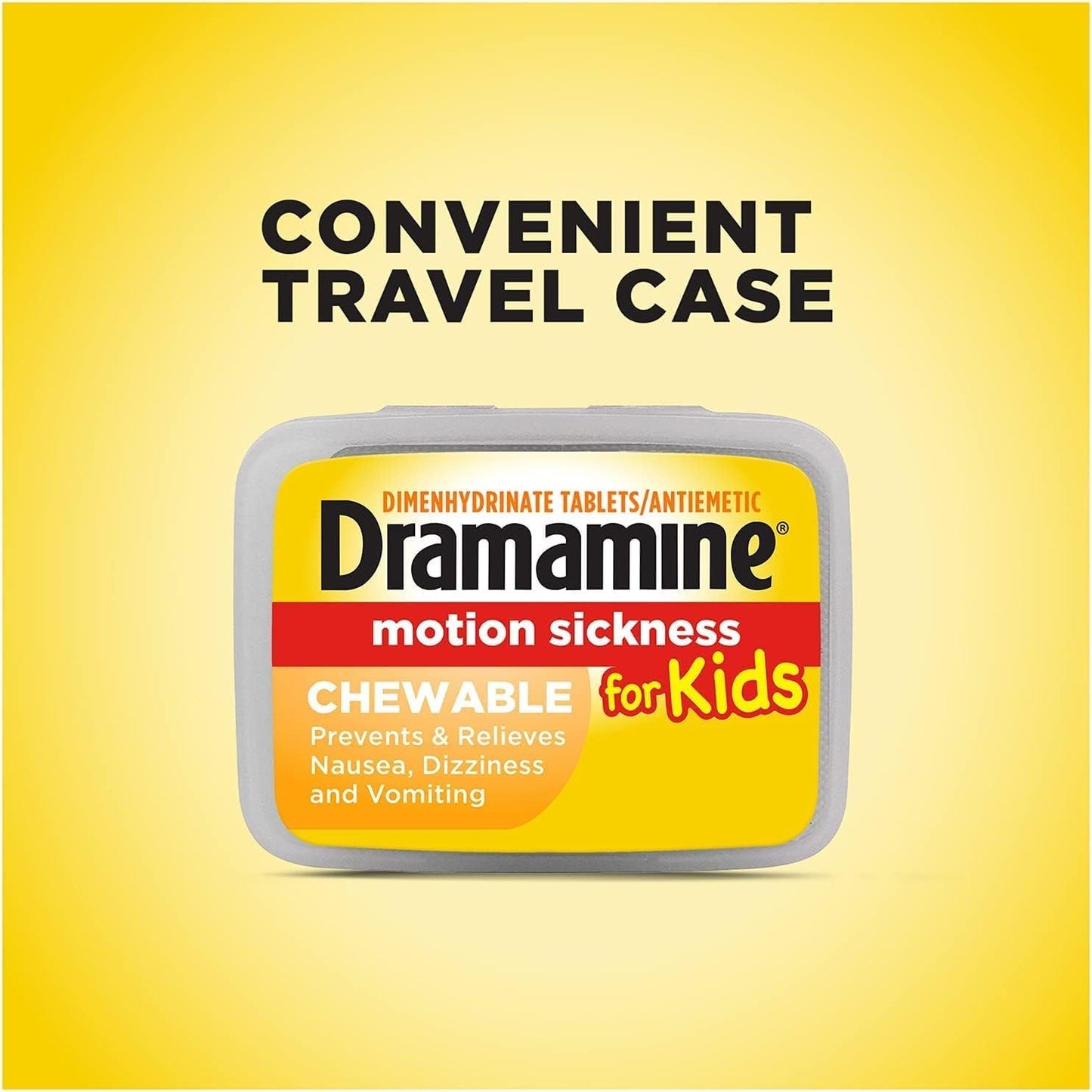 Dramamine for Kids Chewables – Grape Flavor, 5-Pack (8 Tablets Each)