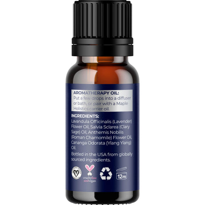 Sleep Essential Oil Blend for Diffuser | Dream Essential Oils – Lavender, Chamomile, Clary Sage & Ylang-Ylang (10mL)