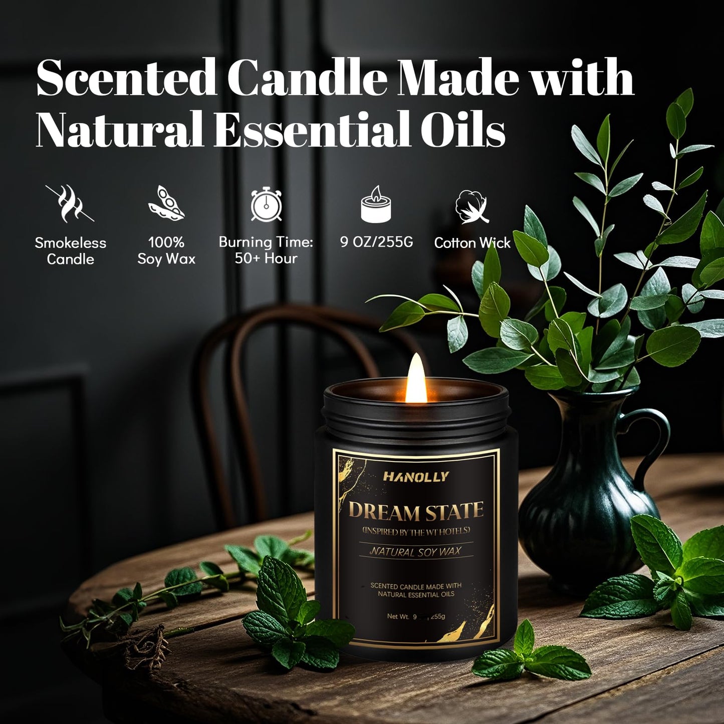 Dream State Hotel Candle - 9 oz Soy Wax Jar, Inspired by The Westin Hotels