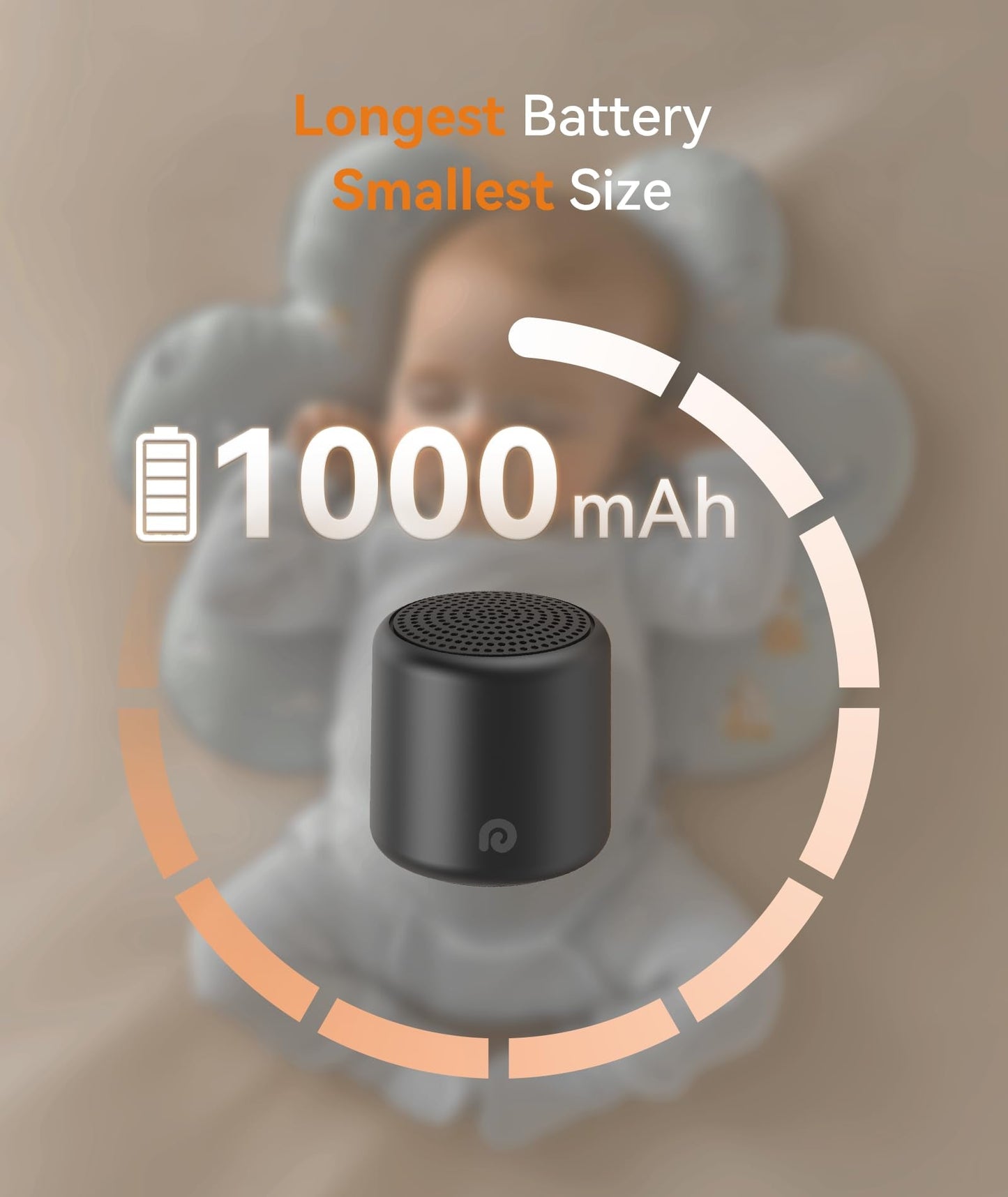 Dreamegg Travel Sound Machine — Ultra-Portable Sleep Aid with 16 Nature Sounds