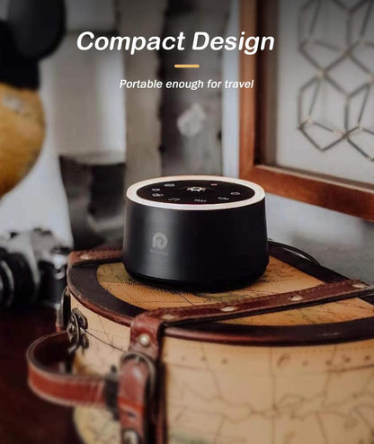 Dreamegg White Noise Machine — 24 Calming Sounds, Ambient Night Light, Travel-Ready