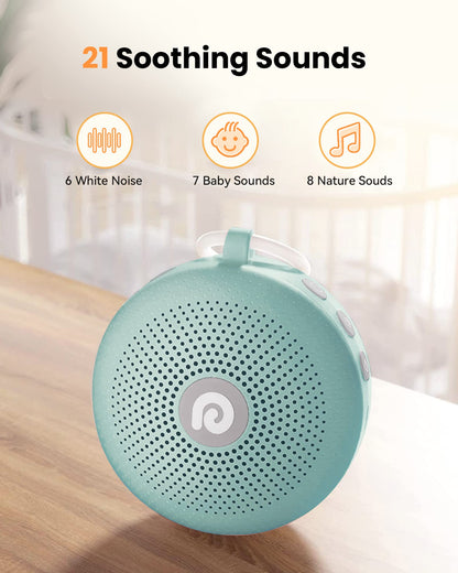 Dreamegg Sound Therapy Machine - Portable White Noise for Baby & Adults | 21 Sounds, 1800mAh Battery, Travel-Friendly