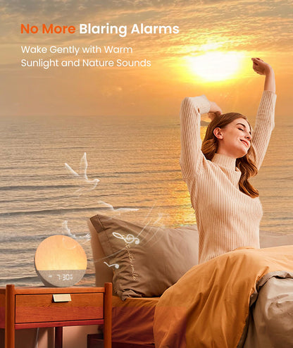 Dreamegg Sunrise 1 – Sunrise Alarm Clock, Sleep Sound Machine & Dimmable Night Light