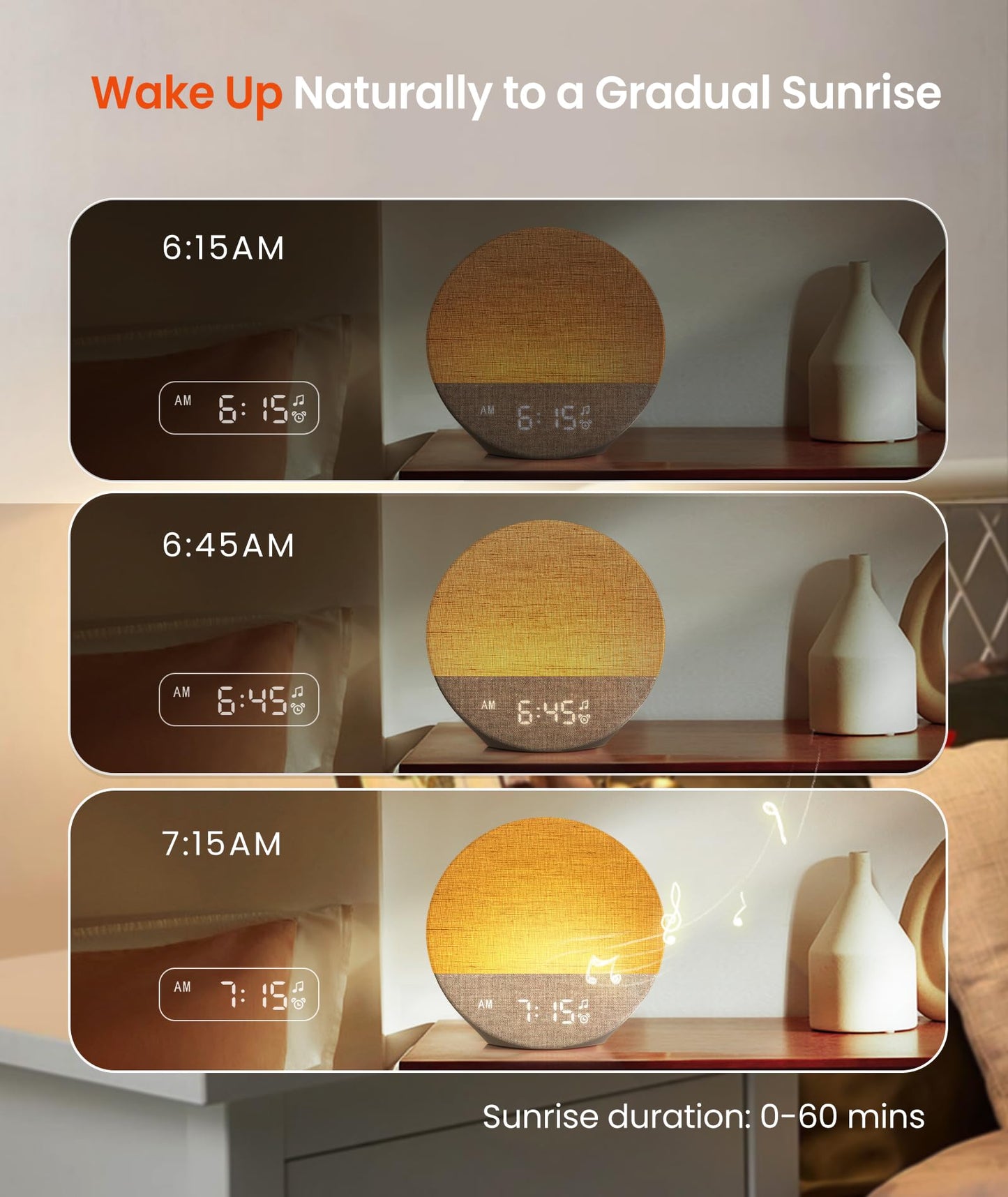 Dreamegg Sunrise 1 — Sunrise Alarm Clock & Sleep Sound Machine