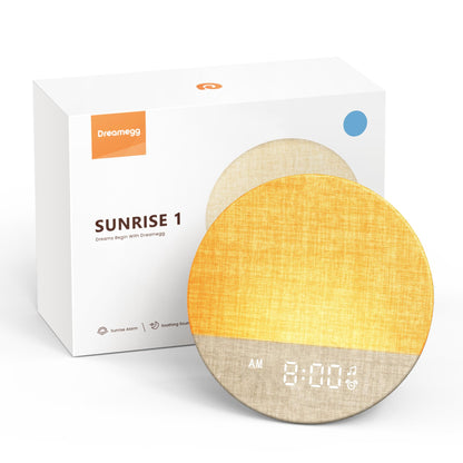 Dreamegg Sunrise 1 – Sunrise Alarm Clock, Sleep Sound Machine & Dimmable Night Light