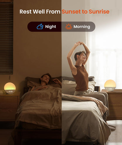 Dreamegg Sunrise 1 – Sunrise Alarm Clock, Sleep Sound Machine & Dimmable Night Light